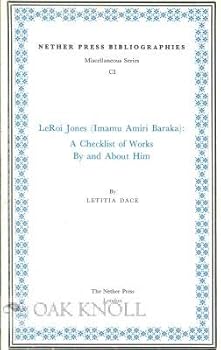 Paperback LeRoi Jones (Imamu Amiri Baraka): A Checklist of Books by and About Him Book