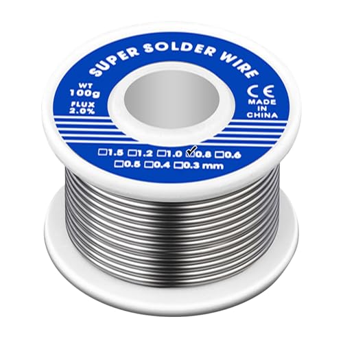 Miniatura 9 de Alambre De Soldadura 0.8mm 100g Estaño De Soldadura Electrónica Con Núcleo De Colofonia Estaño Soldador Para Reparación Y Componentes Electrónicos