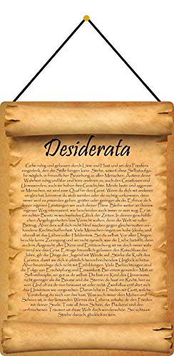 desiderata deutsch original Test auf VVWN vvwn.de