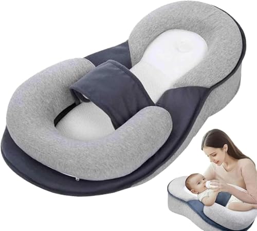 Image of Baby Lounger Feeding Pillow, Breastfeeding Reflux Pillow for Reducing Spit-Up