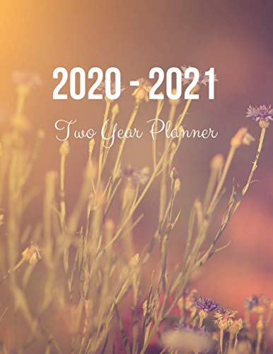 2020-2021 Two Year Planner: Vintage Flower Cover | 2020 Planner Weekly ...