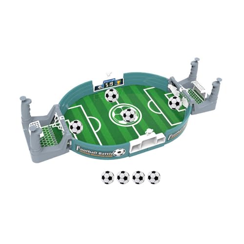 GERUI Mini futbolista de mesa, juego de futbolín padre-hijo, juego interactivo, juego de fútbol para niños, mini juego de fútbol con 4 balones de fútbol, para 3 niños y adultos