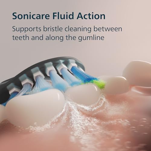 Philips Sonicare DiamondClean 9000 Electric Toothbrush - Sonic Toothbrush with App, Pressure Sensor, 12 Brushing Settings, Replacement Reminder, Charging Stand, Travel Case, Aquamarine, HX9911/92 - 5