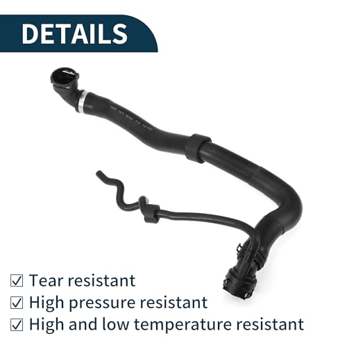 A ABSOPRO Radiator Hose Heater Hose No.5N0121101G for Volkswagen Tiguan 2.0L 2009-2017 Black Rubber 1 Pc Coolant Pipe Good Sealing by A ABSOPRO - Image 6