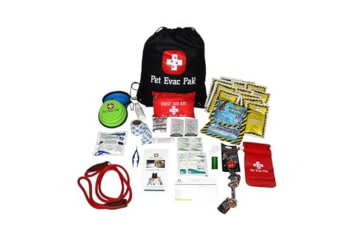 Pet Emergency Kit for Small Dog - in Cinch Bag for Evacuation, Hiking, Camping and Travel.