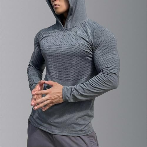 Herren Sonnenschutz-Kapuzenpulli Mit UPF 50+ – Langarm, Atmungsaktiv & Schnell Trocknend Für Outdoor