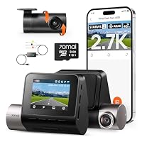 70mai Dash Cam A510 1944P+1080P Front and Rear & Adjustable Hardwire Kit UP06
