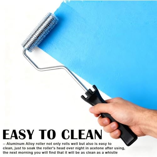 Behogan 3 Stücke Laminierwalzen Set: Fiberglas Roller Tool Kit, Laminierrolle Aluminiumlegierung, Epoxidharz Roller Zubehör, Fiberglas Laminierrolle, für Fertigungsindustrie Anwendung
