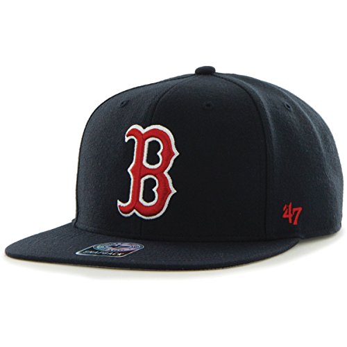 MLB Boston Red Sox Sure Shot Captain Wool Adjustable Hat, One Size, Navy