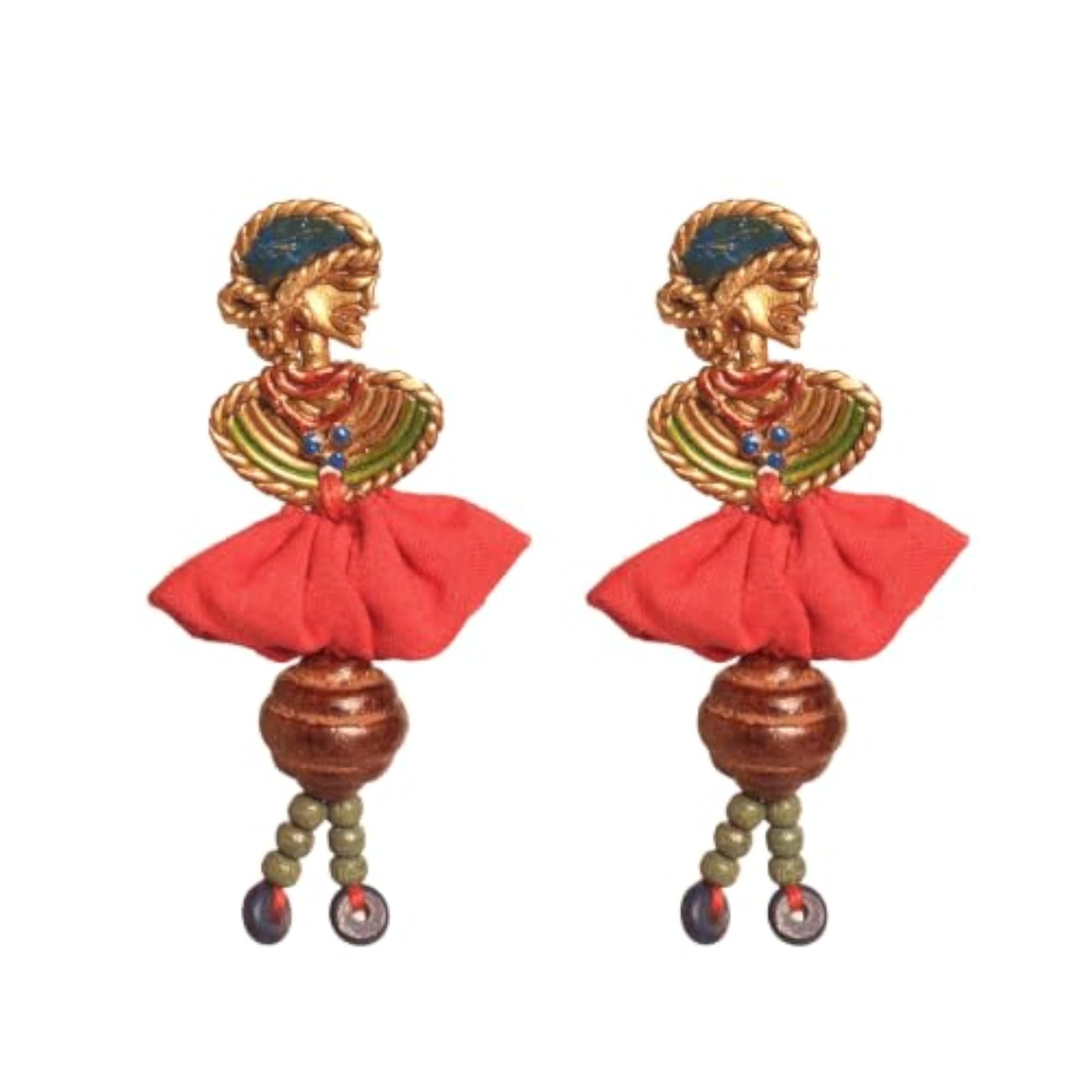 Royal Queen & Empress Handcrafted Tribal Dhokra Earrings Collection