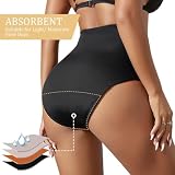 flintronic Majtki menstruacyjne do pływania dla kobiet, bikini z wysokim stanem, stroje kąpielowe menstruacyjne, majtki menstruacyjne, szczelna bielizna menstruacyjna, odpowiednie do pływania, dół