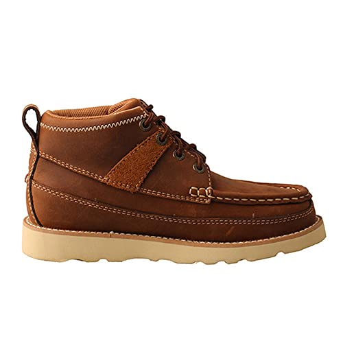Image of Twisted X Kids Wedge Sole Boot, Color: Oiled Saddle, Size: 11.5, Width: M (YCA0001-M-11.5)