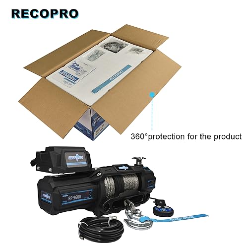 Recopro LK-RWH-001-FBA 12V Dc 9600 Lbs Off Road Electric Winch Kit thumb #6