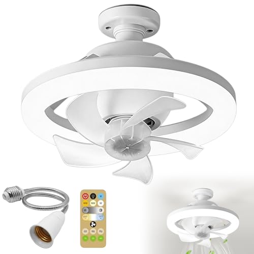 Ventilateur de plafond LED à 6 vitesses et 3 températures de couleur pour appartement