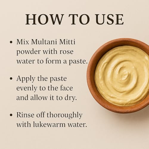 Image of Mitticool Multani Mitti and Fuller's Earth Powder, Natural Clay Face Pack, 20g