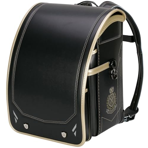 [ふわりぃ] [フワリィ] 協和 ランドセル グランコンパクト ワオ!! 男の子 最新 2026年度モデル 日本製 6年間修理保証 A4フラットファイル タブレットPC対応 (ブラック×ゴールド)のサムネイル