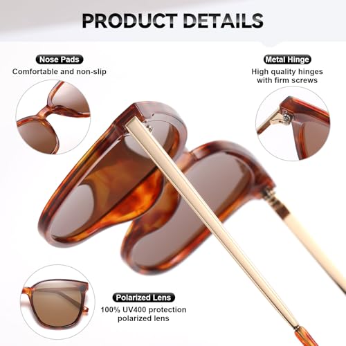 Image of HAOLOTA Polarized Sunglasses Men Women Designer Driving glasses Lightweight UV400 Protection