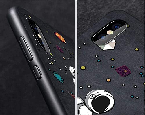 Coque iPhone 12 Pro Max en cuir chic relief cosmonaute - 3