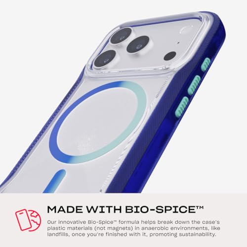 Tech21 iPhone 17 Pro EvoPro with MagSafe Electric Blue/Jelly Mint by tech21 - Image 7