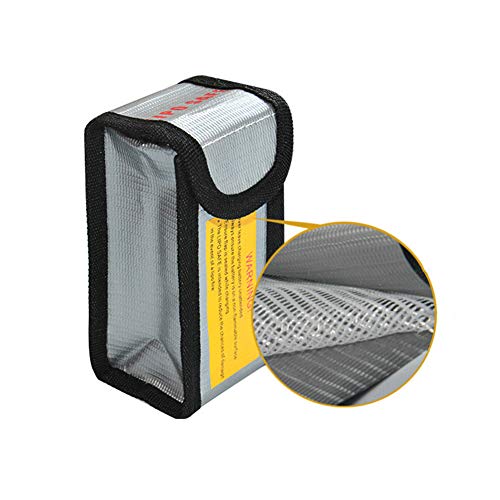 Oatm0Ebcl Fireproof Explosion Proof Battery Guard Protection Large Lipo Safe Silver 64 * 50 * 120Mm #TOP4