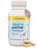 HEAL-N-SOOTHE Joint Supplement – Proteolytic Enzymes Formula with Bromelain, Papain, Boswellia, Turmeric & Ginger – Joint Mobility, Muscle Flexibility, Healthy Circulation Wellness - 60 Count (1 Pack)