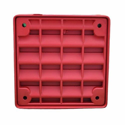 ET-1010-R Vandal-Resistant Fire Speaker, Surface Mount, 25/70V, Indoor/Outdoor, Red, Die-Cast Grille, 8 Watts