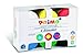 Produktbild PRIMO  Malkoffer für Kinder ab 2 Jahren, Kleinkindalter, Fingermalfarben 50 g mit 6 Farben für Papier, Glas, Temperamalerei, Schreibwaren und Kreative Arbeiten, Dermatologisch Getestet