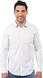 Calvin Klein Men's Long Sleeve Crosshatch Solid Button Down Shirt