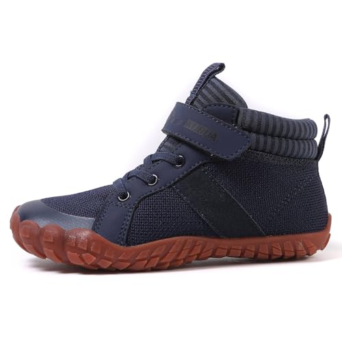 KUBUA Kids High Top Barefoot Shoes Boys Girls Minimalist Sneakers Lightweight Comfort Zero Drop Shoes Toddler Little Big Kid2