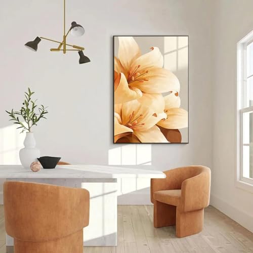 Affiches fleurs de lys imprimées sur toile KEBIA 40x60 cm pour salon - 3