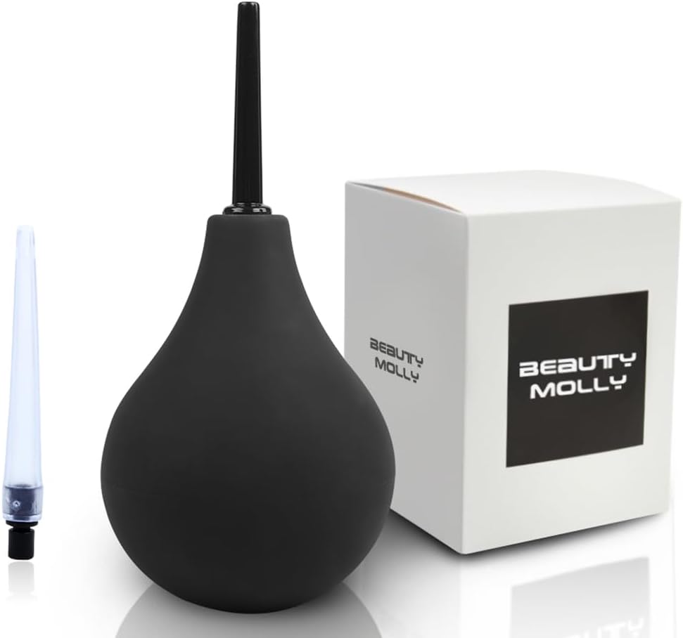 Anal Douche Beauty Molly Superior Materials Douche for Women Men enemas Bulbs, 7 Ounce