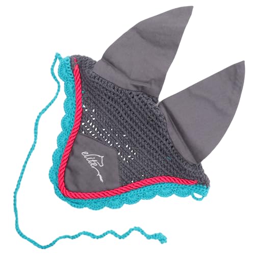 GRIRIW Horse Mask Horse Accessories Knitted Ear Cover Polyester Ear Bonnet Comfortable Fit Winter Warm