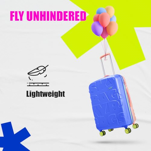 Skybags-Crest-Medium-Size-Hard-Luggage-69-cm-Polycarbonate-Luggage-Trolley-with-8-Wheels-and-TSA-Approved-Lock-Dazzling-Blue-Amber-Unisex