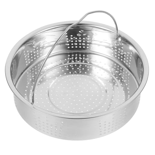 Mikikit Cesta de Vapor Inoxidable de Cocción Vapor de Verduras Arroz y Compatible con Olla de Vapor y Olla Express