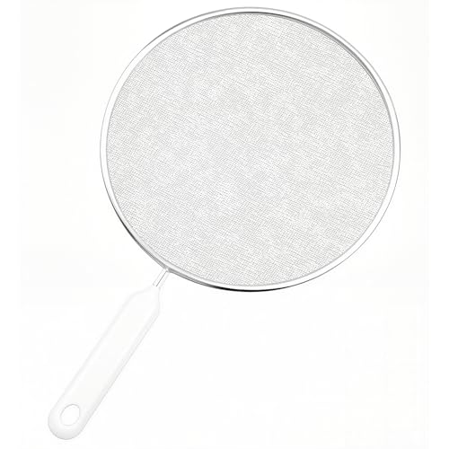 Spritzschutz Pfannen Edelstahl Spritzschutz Pfanne 29cm Pfannenspritzschutz Fettspritzschutz für Pfanne Splash Guard für eine Vielzahl von Pfannen Bratpfannen