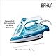 Braun FreeStyle 3 FI3144BL Dampfbügeleisen mit 3D-FreeGlide-Technologie, SuperCeramic-Sohle, Ultimate FastClean, automatische Abschaltung, Tank 270 ml, 2700 W, Blau