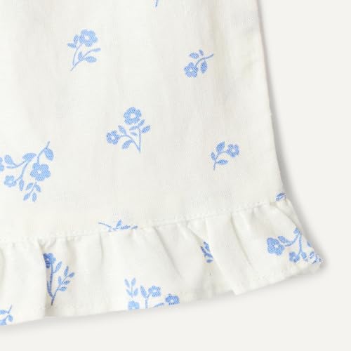 Image of Amazon Essentials x Sofia Grainge Toddlers and Baby Girls' Cotton Linen Wide Leg Pull-on Pant with Ruffles