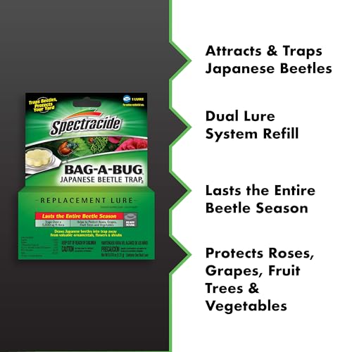 Spectracide Bag-A-Bug Japanese Beetle Trap Replacement Lure 1 Count, Lure Refill