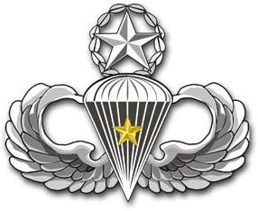 US Army Master 5 Combat Jump Wings Decal Sticker 3.8"