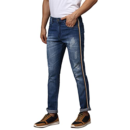 Image of Campus Sutra Men's Regular Fit Mid Rise Jeans