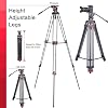 miliboo Tripod for Video Camera Heavy Duty Tripod with Fluid Head Max Working Height 76.4'', High-Angle Photography Tripod with Center Spreader, Extended QR Board, Load 22lbs, Aluminum, MTT602II-AL
