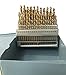 LLDSIMEX 60 Piece 1#-60# Titanium Nitride Coated Numbered Drill Bit Set High Speed Steel (0.228" - 0.040")