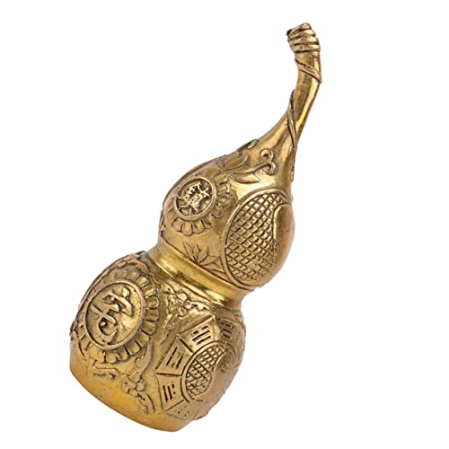 Gourde WU en laiton et breloque traditionnelle à offrir comme symbole de protection et de santé