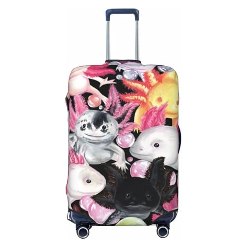 Axolotl (32) Luggage Cover, Protective Washable Suitcase Cover - Travel High Elastic Fibers Suitcase Protector Fits Small