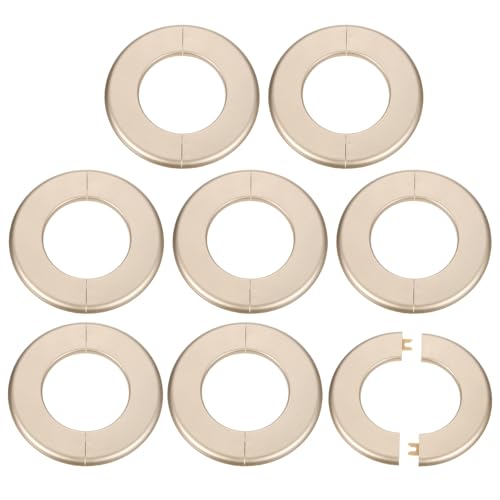 Placas autoadhesivas de plástico ABS con brida dividida 78mm para decoración de tubería de agua 2