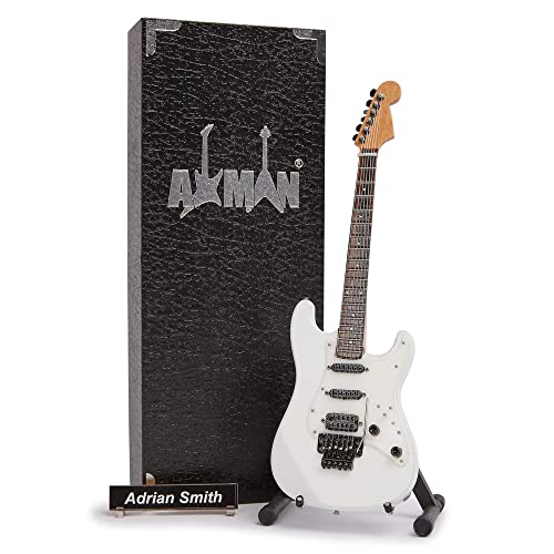 Réplique de guitare miniature Adrian Smith (Iron Maiden) – Cadeaux musicaux – Échelle 1/4 faite à la main – Comprend une… - Les Beatles, Paul McCartney, John Lennon, RIngo Starr, George Harrison Réplique de guitare miniature Adrian Smith (Iron Maiden) – Cadeaux musicaux – Échelle 1/4 faite à la main – Comprend une…
