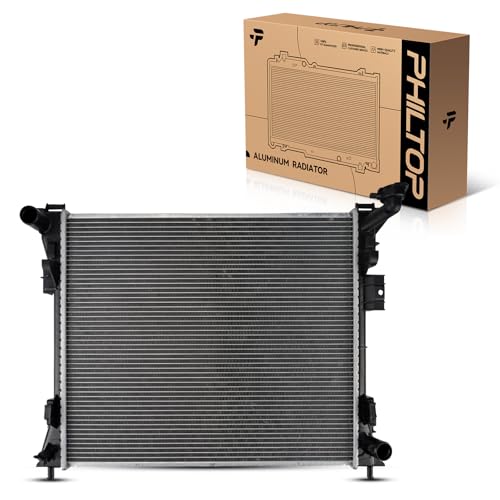 Image of PHILTOP Radiator Complete Radiator Compatible with C /V 2012-2015, Grand Caravan 2008-2020, Routan 2009-2014, Town & Country 2008-2016 4.0L 3.8L 3.3L 3.6L 24-1 /8 inchW 20-7 /8 inchH