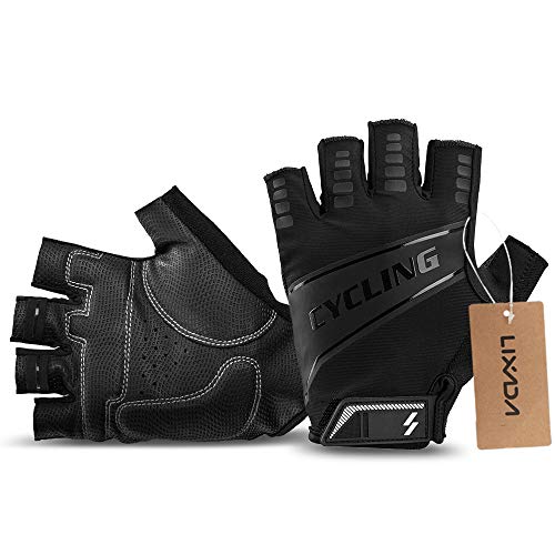 Andoer Luvas de ciclismo de meio dedo para esportes ao ar livre bicicleta bicicleta motocicleta Luva