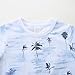Bibimom Kids Clothing Boys Cotton Fashion Coconut Tree T-Shirt Shorts Sets 4-5T Birthday