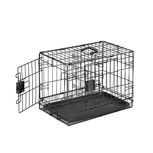 Amazon Basics Cage pour chien pliable en fil métallique avec plateau